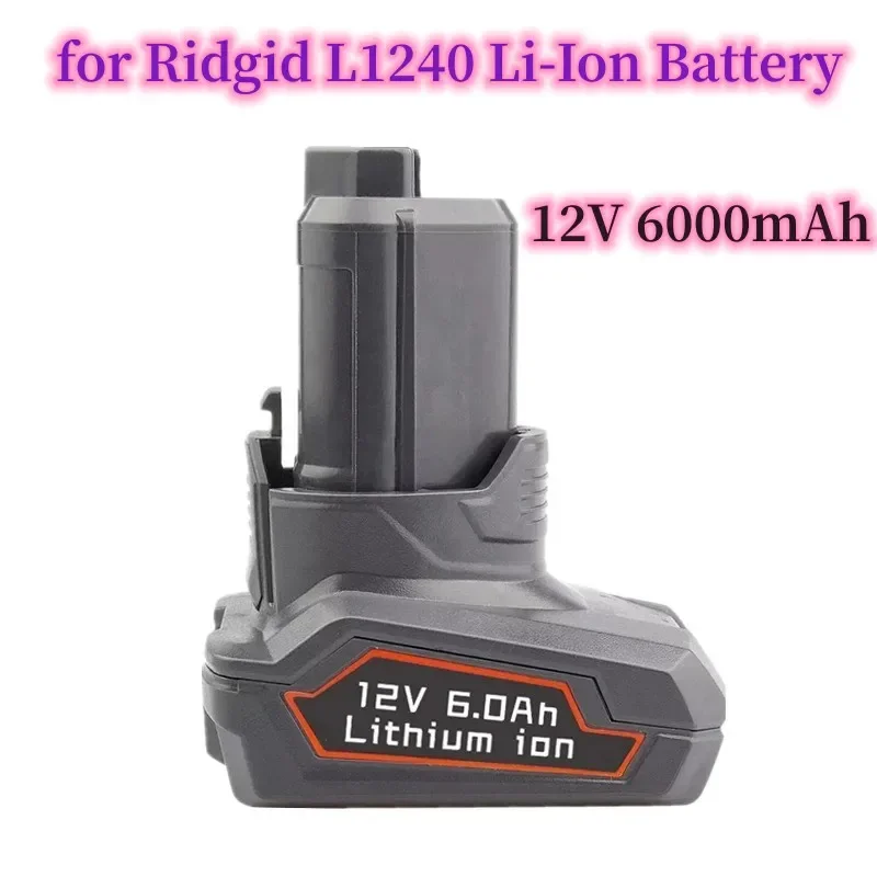 

for Ridgid L1240 12V 6000mAh Lithium Battery Replacement R82007 R82009 R82048 R82049 R82059 Cordless Power Tools