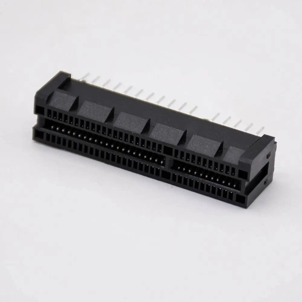 PCIE 4X Connector PCI-E64P Splint Slot Black Graphics Card