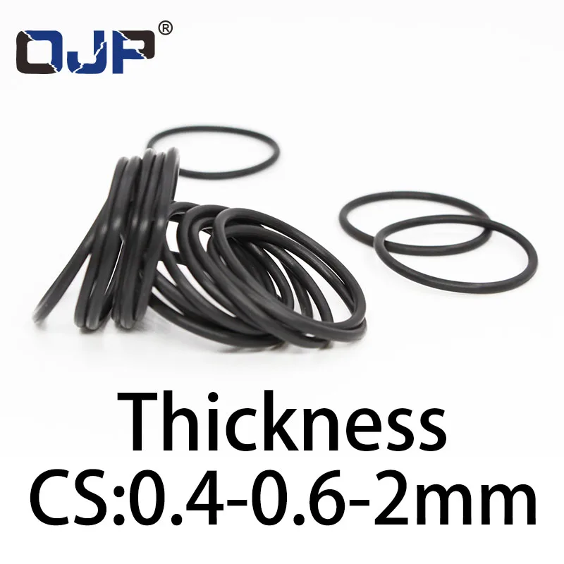 O-ring thickness 0.4/0.6/2mm CS NBR Nitrile sealing temperature resistant gasket rubber ring complete in specifications