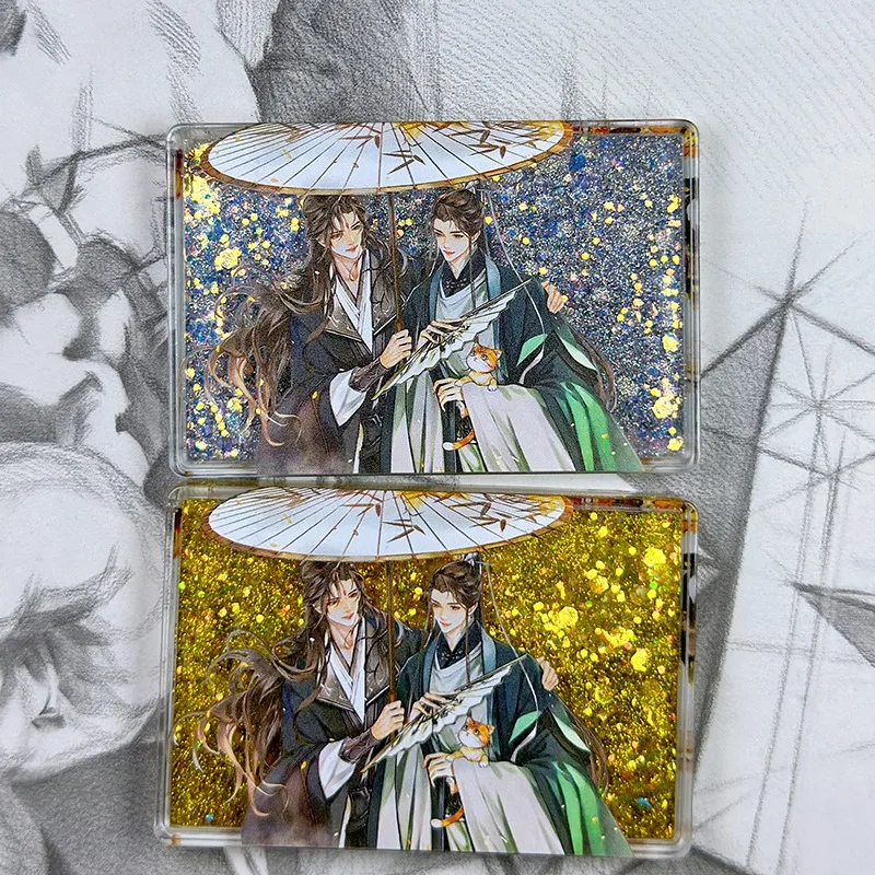 Anime Uitschot Schurk Zelfreddend Systeem Cosplay Luo Binghe Shen Qingqiu Acryl Stromend Drijfzand Mahjong Ornament Student Geschenken