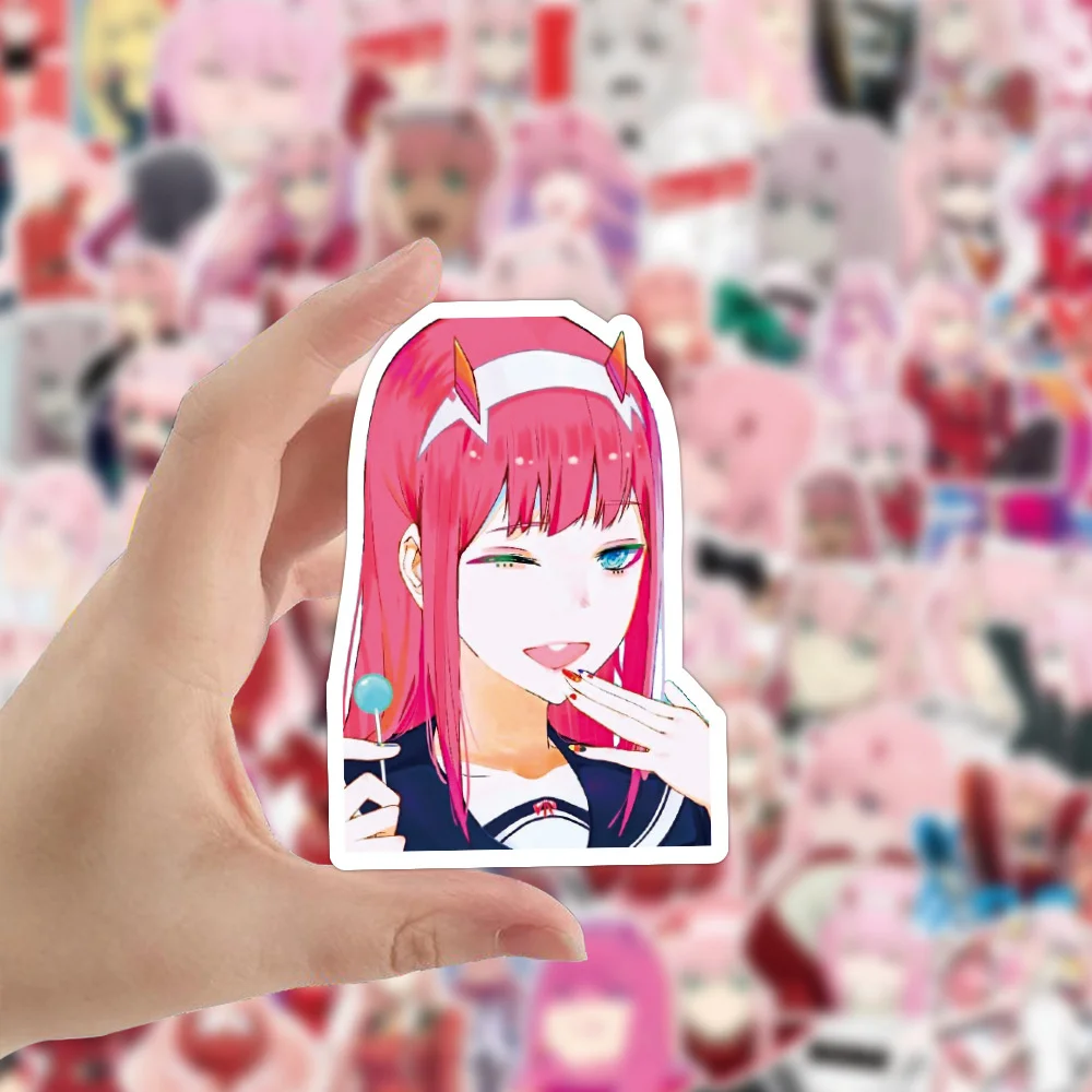 10/30/50PCS Riman Darling In Franxx Graffiti adesivo impermeabile personaggio dei cartoni animati Zero due casco da Skateboard GuitarWholesale