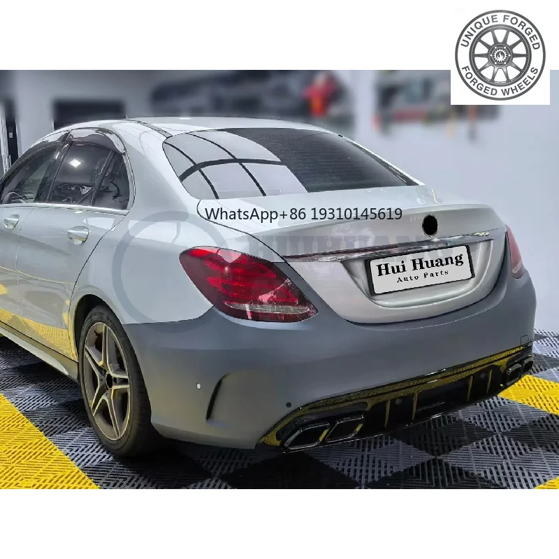 

Комплект высококачественных кузовных деталей для Mercedes-Benz C-класса W205 2015–2021, обновление до W205 C63, передний и задний бамперы