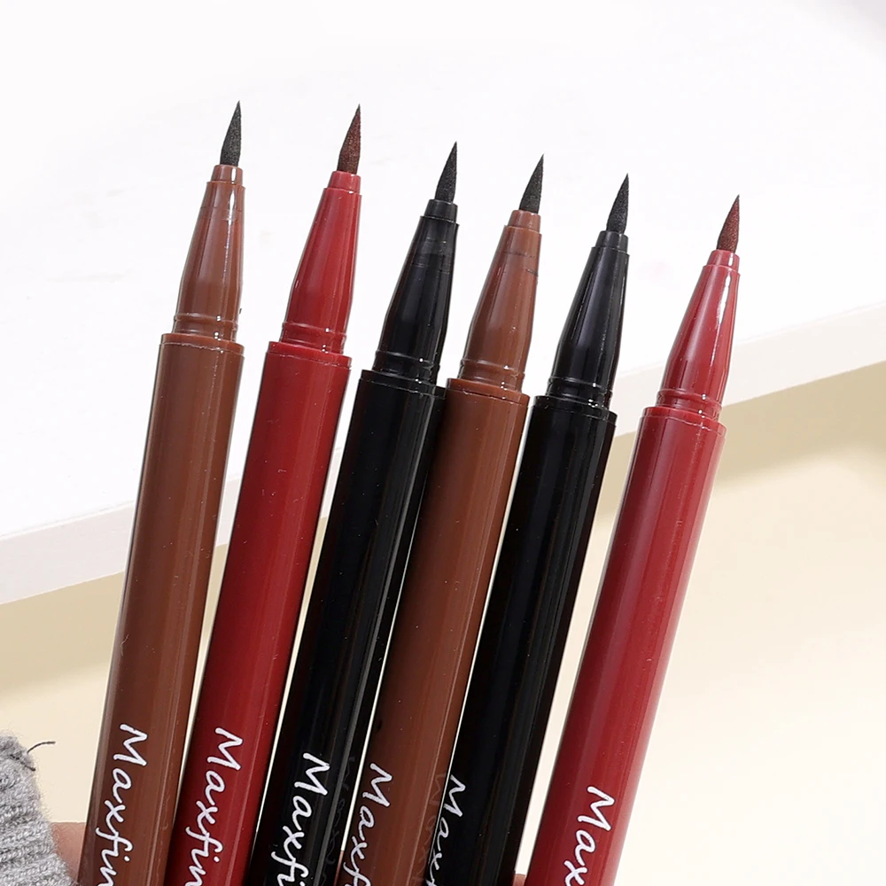 Sweat-proof Matte Liquid Eyeliner Pen Waterproof Lasting Silky Quick Dry Black Brown Red Eye Liner Pencil Eyes Makeup Cosmetics