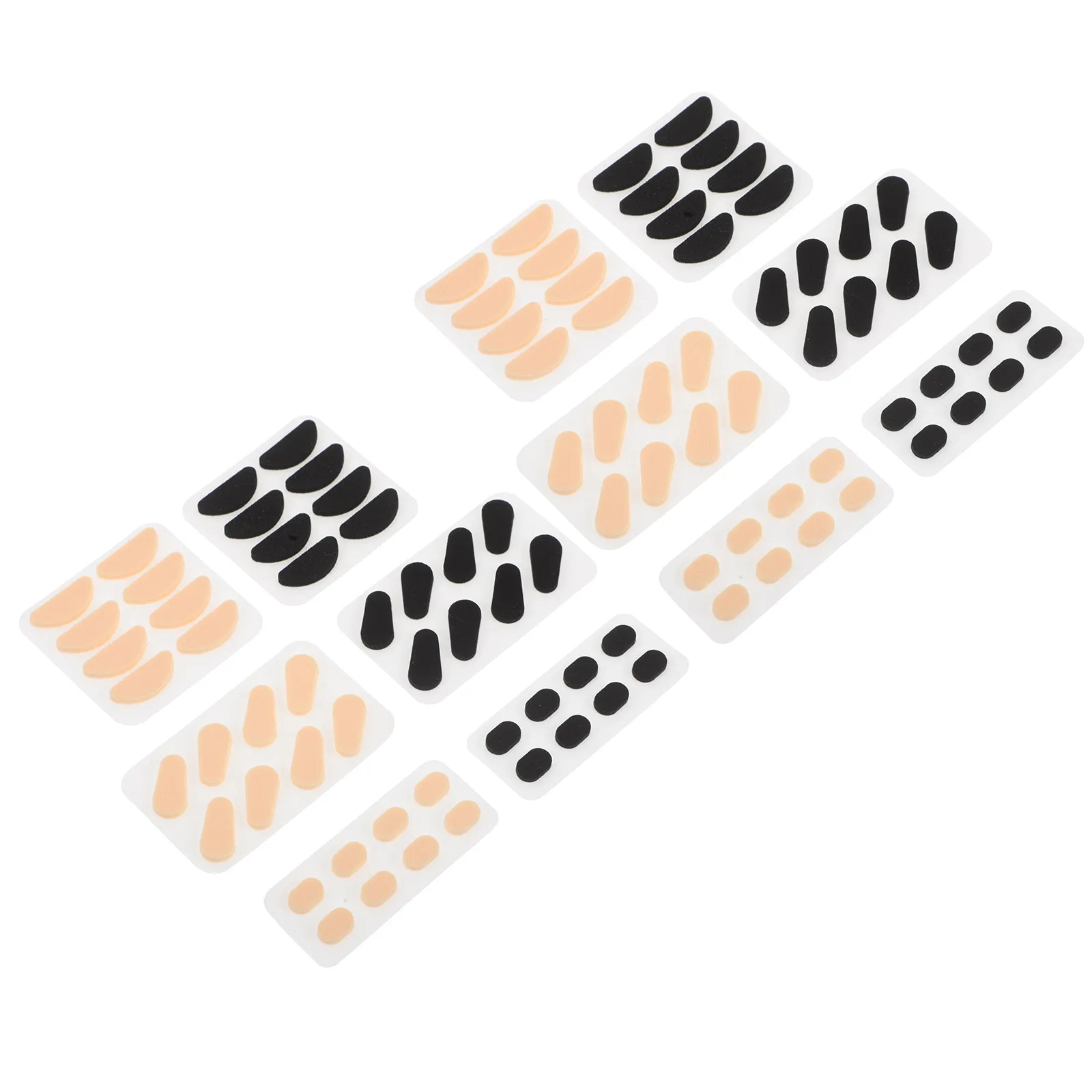 96Pcs Nose Pads for Eyeglasses Adhesive Soft Eva Sponge Non Slip Glasses Nose Cushions Comfort Fit Makeup Proof 1.5mm Thick