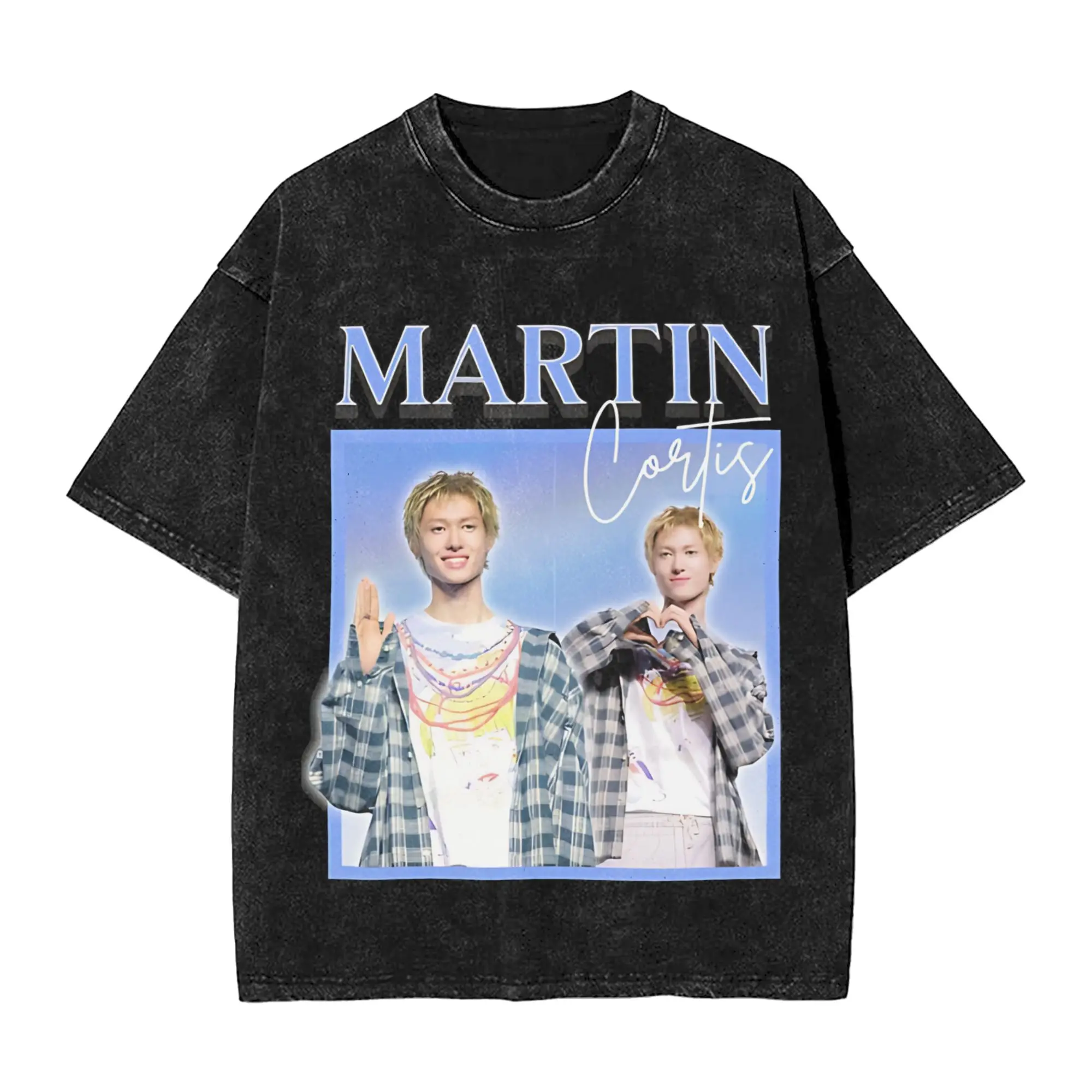 كورتيس الذهاب k البوب k-pop الفرقة المعبود تي شيرت الهيب هوب غسلها 100% القطن المعتاد تي شيرت للرجال النساء الشارع الشهير الصيف تيز