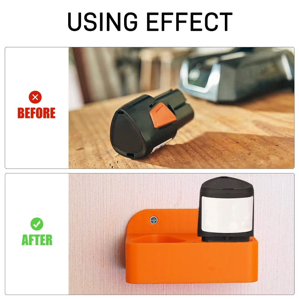 1/2PCS Batteries Battery Holder Wall Mounted Bracket For 2 Stihl AS 2 Battery Holder Wall Mounts