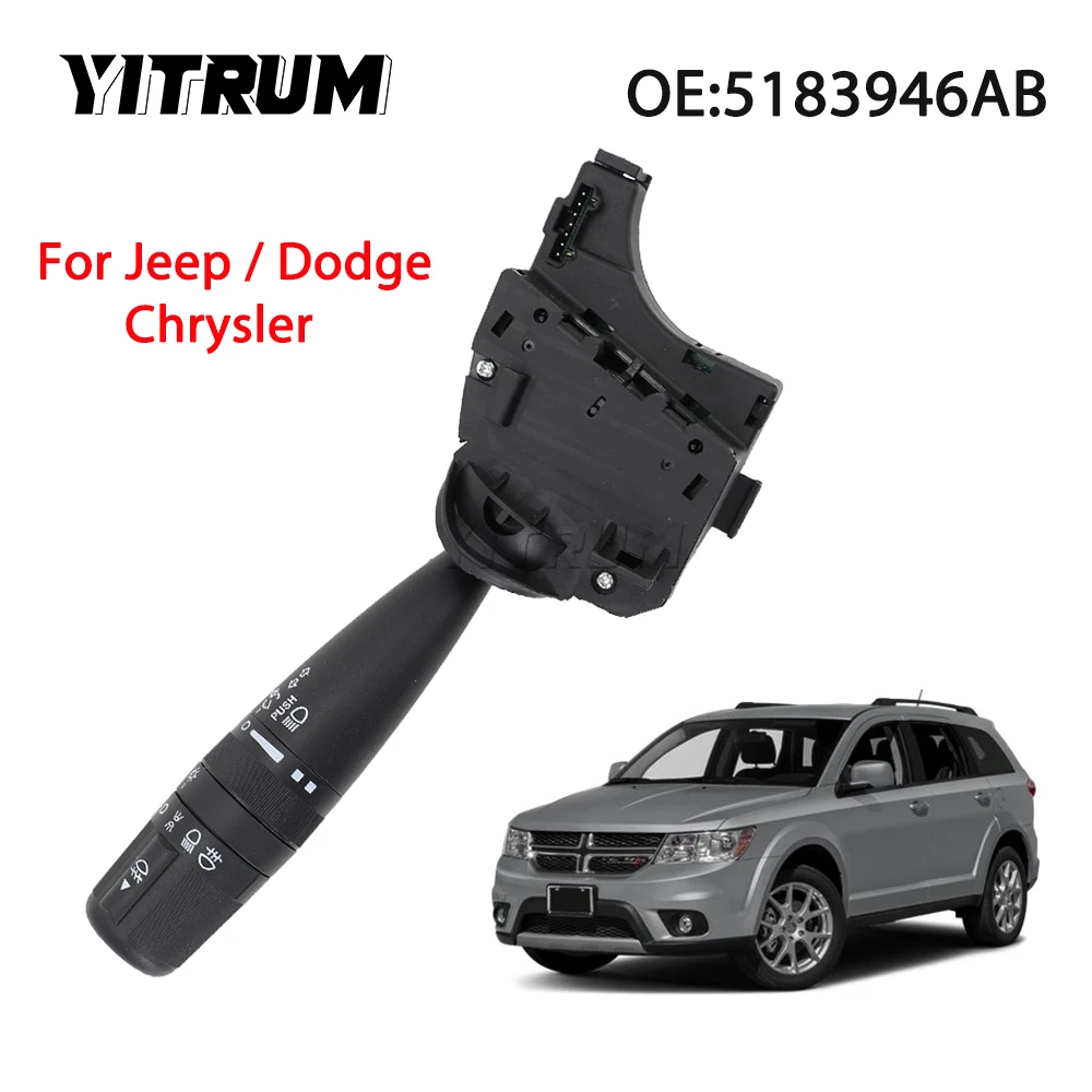 

YITRUM Car Steering Stock Switch Turn Signal Switch Indicator Headlight Dimmer For Jeep Dodge Journey JC Chrysler 5183946AB