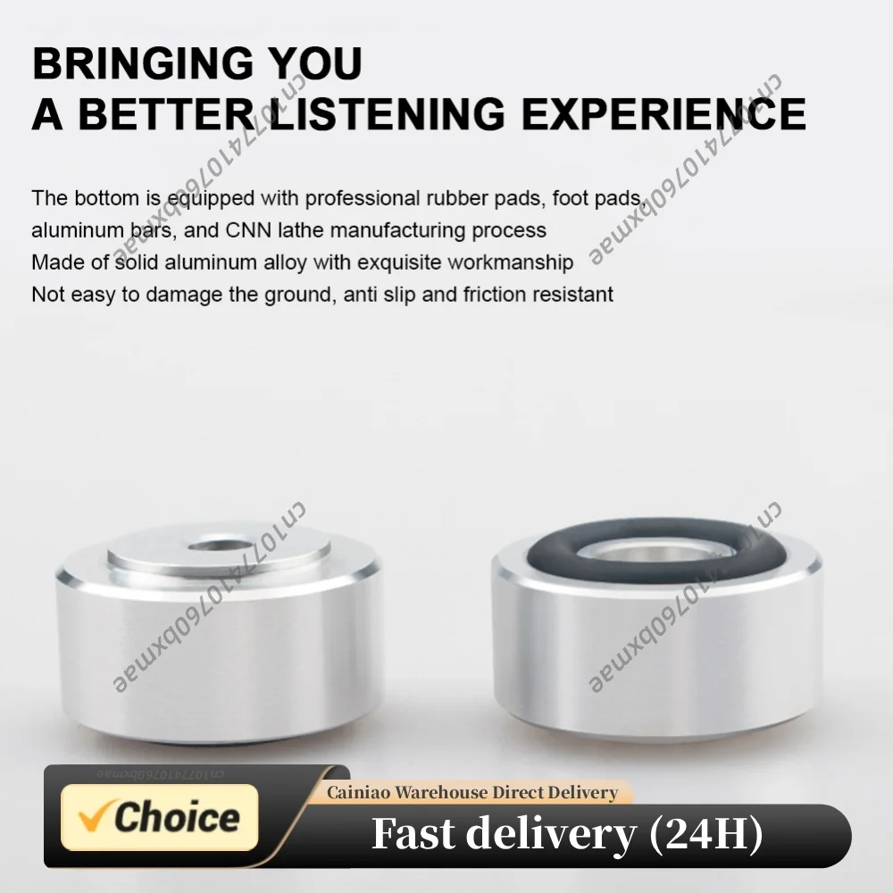 4 Pcs HIFI Speaker Spikes Stand Feet Pad Anti-Slip Shock Absorbing Foot Pad Speaker Isolation Stand Feet Pad for Speaker DAC