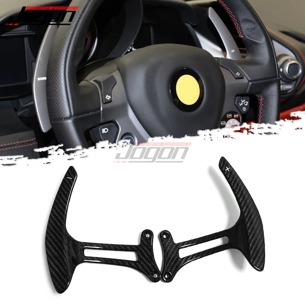 

Car Steering Wheel Shift Paddle Shifter Trim Replace Style Car Interior Accessories For Ferrari 488 GTB 488 Spider Type F142M