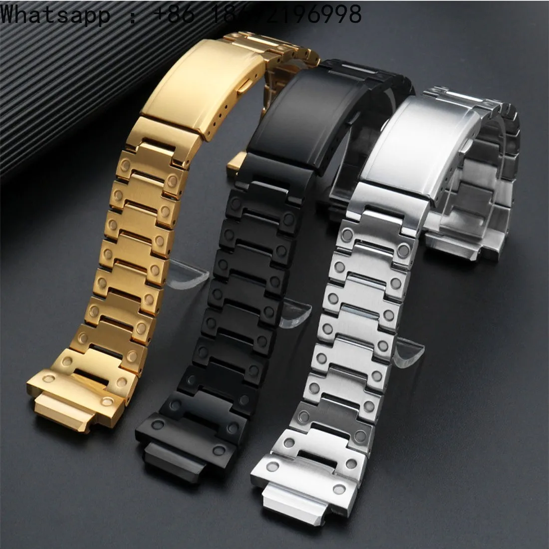 Suitable for Small Square DW5600/5610 Metal Modified Accessories Stainless Steel Strap Stainless Steel Case
