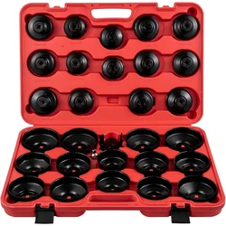 30pcs Cup Type Oil Filter Wrench Removal Tool Set Cup Socket Tool Kit For Wide Range of Vehicles & Robust Steel Material