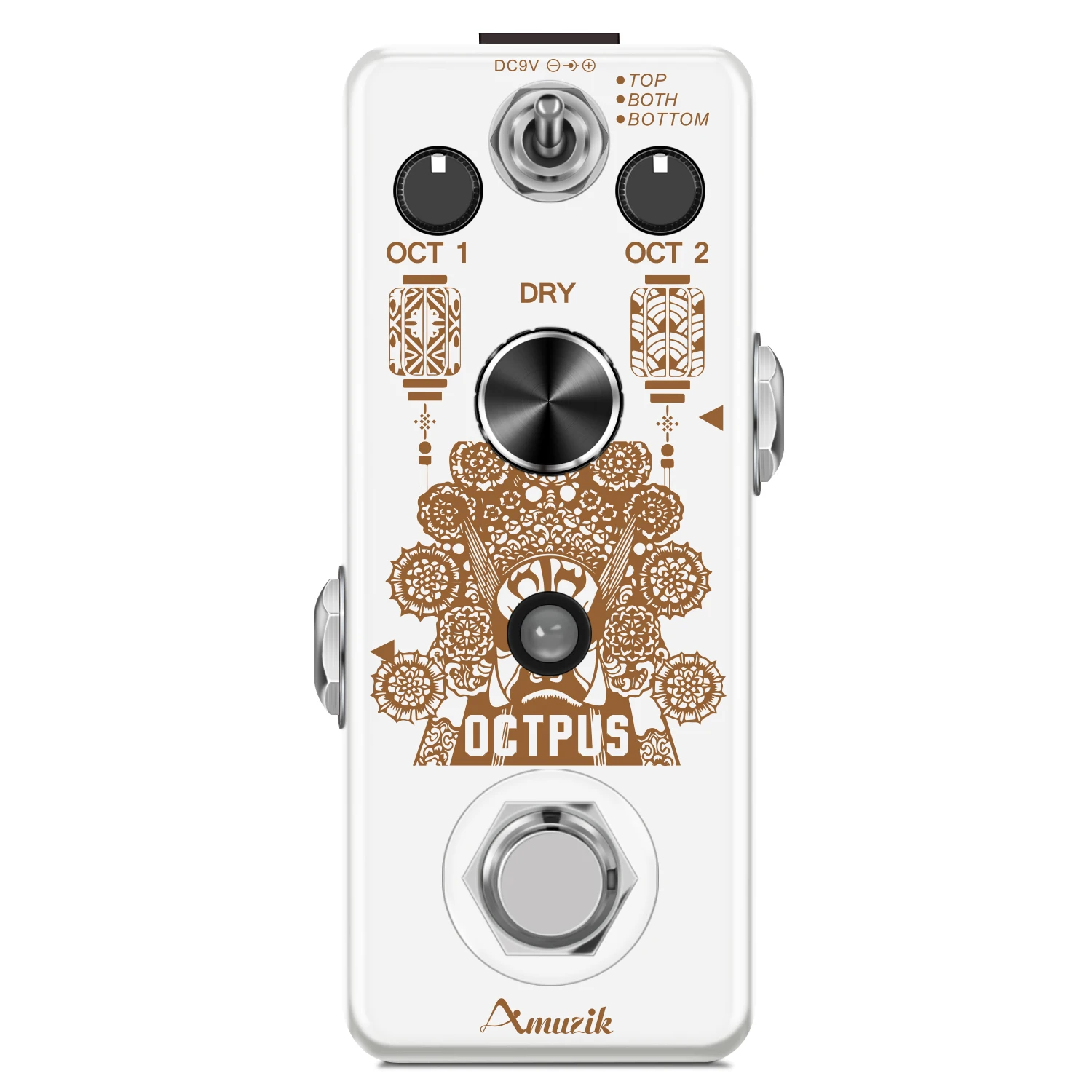 AmuzikLEF-3806 Pure Octpus Guitar Pedal Electric Guitars Digital Octave Pedals 11 Different Octaves Modes Precise Polyphonic Oct