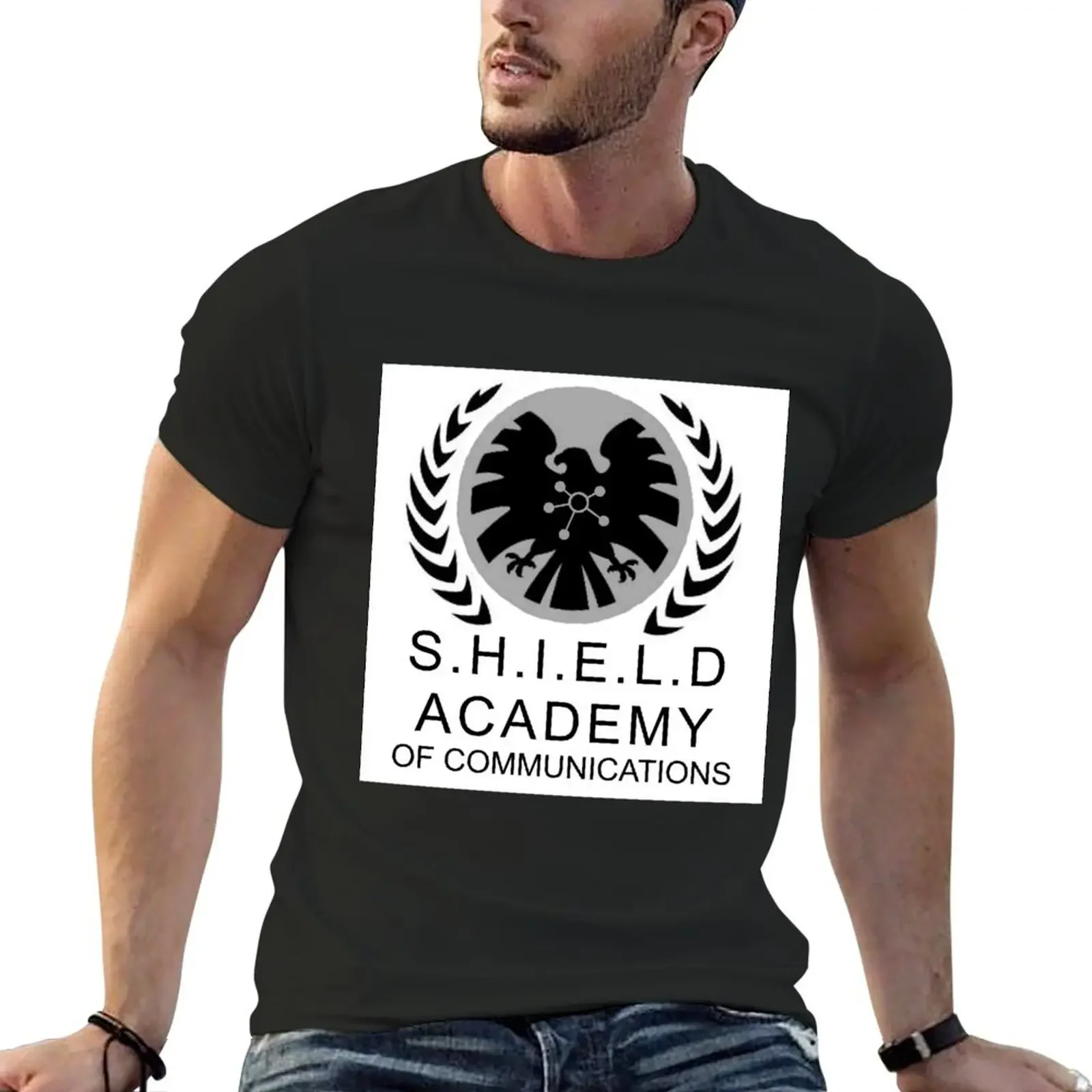 

SHIELD Academy of Communications T-Shirt baggy shirts graphics fitted t shirts for men