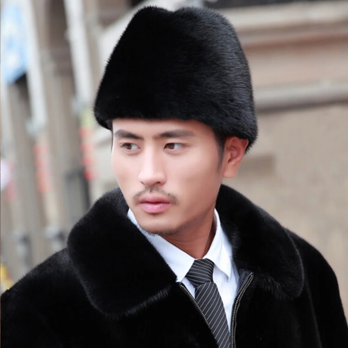 

Новая шапка из натурального норкового меха, теплая шапка-бини, уличные головные уборы, дорожные лыжные аксессуары, натуральные зимние аксессуары, натуральный мех норки для мужчин