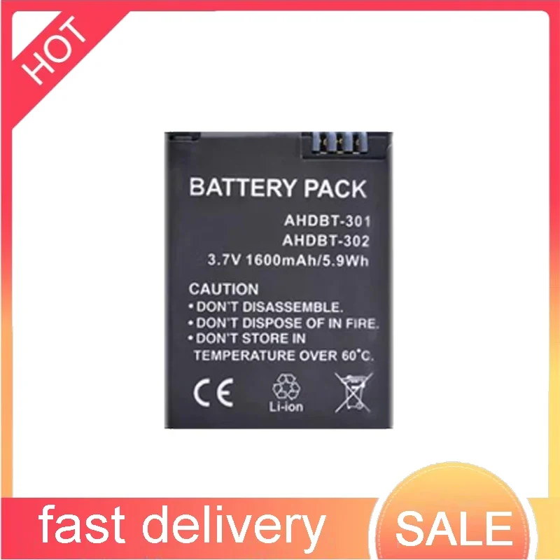 

Sports Camera Battery For GoPro Hero 3 / Hero 3+ Action Camera Hero 3(AHDBT-301) High Capacity