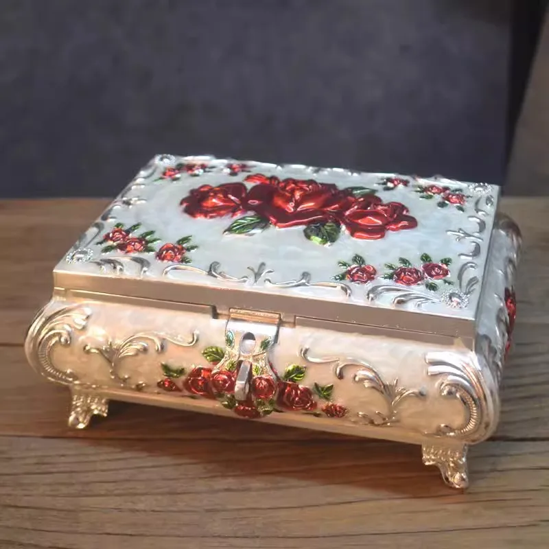 

Zinc-Aloy Trinket Box, Металлический футляр для ювелирных изделий, Витрина для ювелирных изделий, Подарочная упаковка, Мода, Европейский стиль, Z022