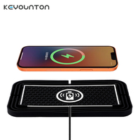 15w Wireless Car Charger Pad Non-slip Silicone Fast Charger For iPhone15 16 17 ProMax Samsung S10 Car Wireless Phone Charger Pad