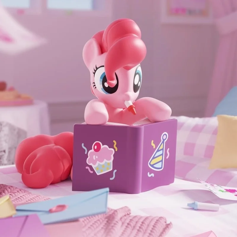 정품 마이 리틀 포니 파티 타임 시리즈 블라인드 박스 패션 절묘한 만화 애니메이션 피규어 귀여운 데스크탑 장식 깜짝 장난감