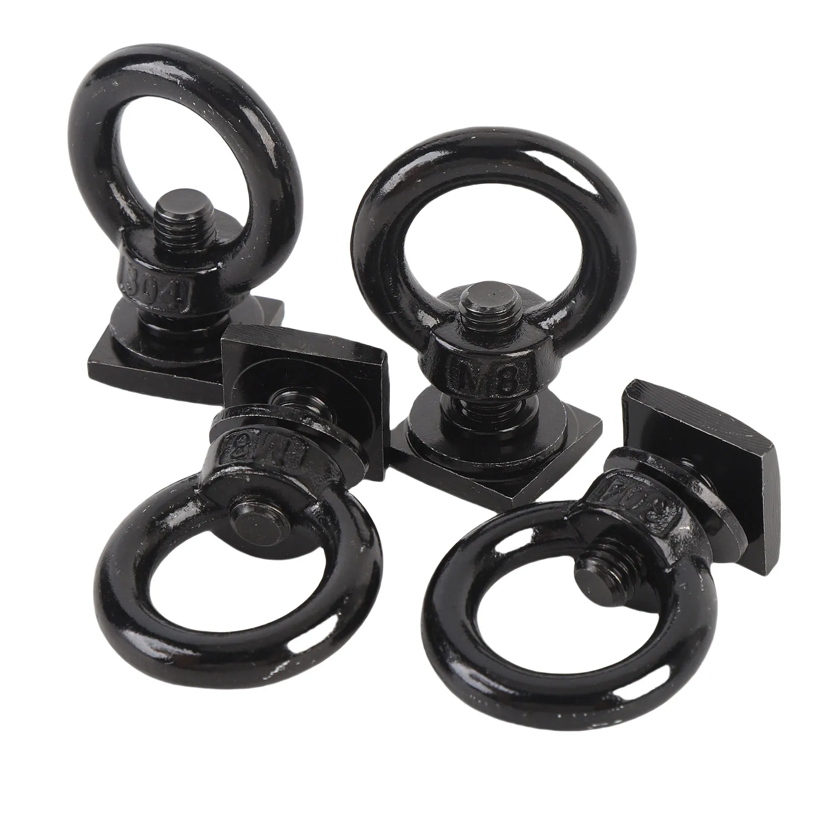 T Bolt Eye Nut Kit Stable Support Stainless Steel T Track Mount Tie Down  High Hardness for Holding Tie Down Straps