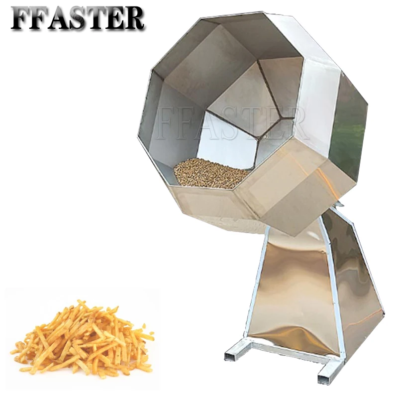 Achteckiger Mixer automatische Geschmacks chips Snack Food Drum Coating Aroma Gewürz maschine