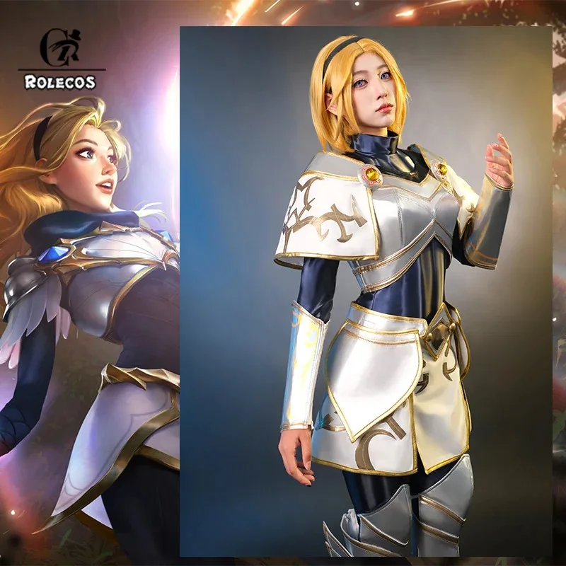 

ROLECOS Game LOL The Lady of Luminosity Lux Cosplay Costume Lux Magic College Girl Uniform Women Costume Halloween Full Set