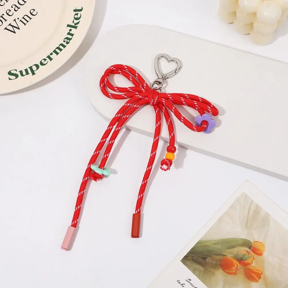 Creative Nylon Weaving Rope Nylon Key Lanyard Woven Unique Braided Keychain Easy To Use Texture Bracelet Hanging Rope Purse