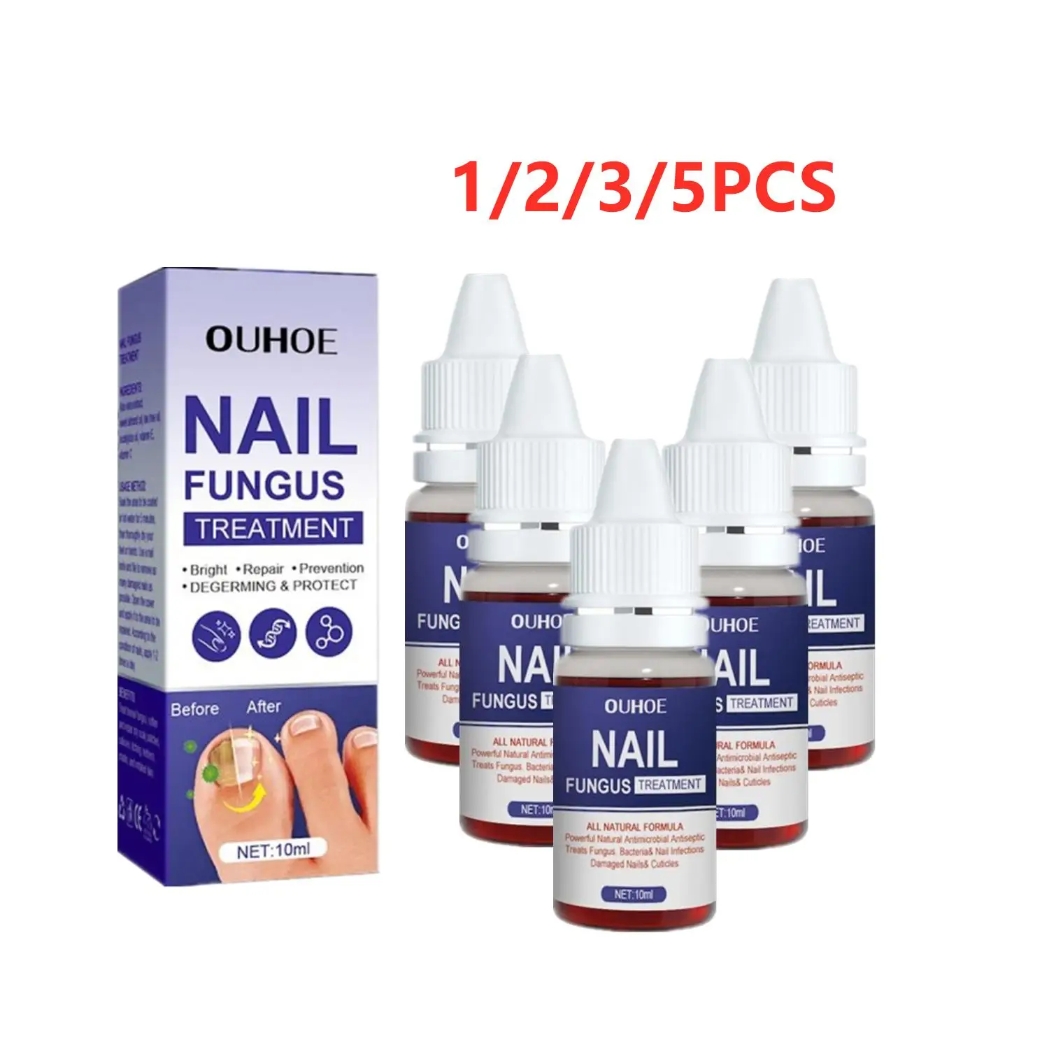 Unha Tratamento Fungoso, Pés Cuidados Essence, Anti Infecção, Paroníquia, Toe Fungus Repair, Nail Fungal Serum, Reparação Onicomia