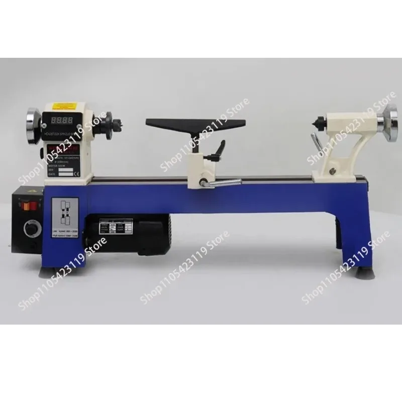 550W Small CNC Automatic Lathe Household Wood Spinning Buddha Bead  Machine Speed Control Lathe Processing Woodworking