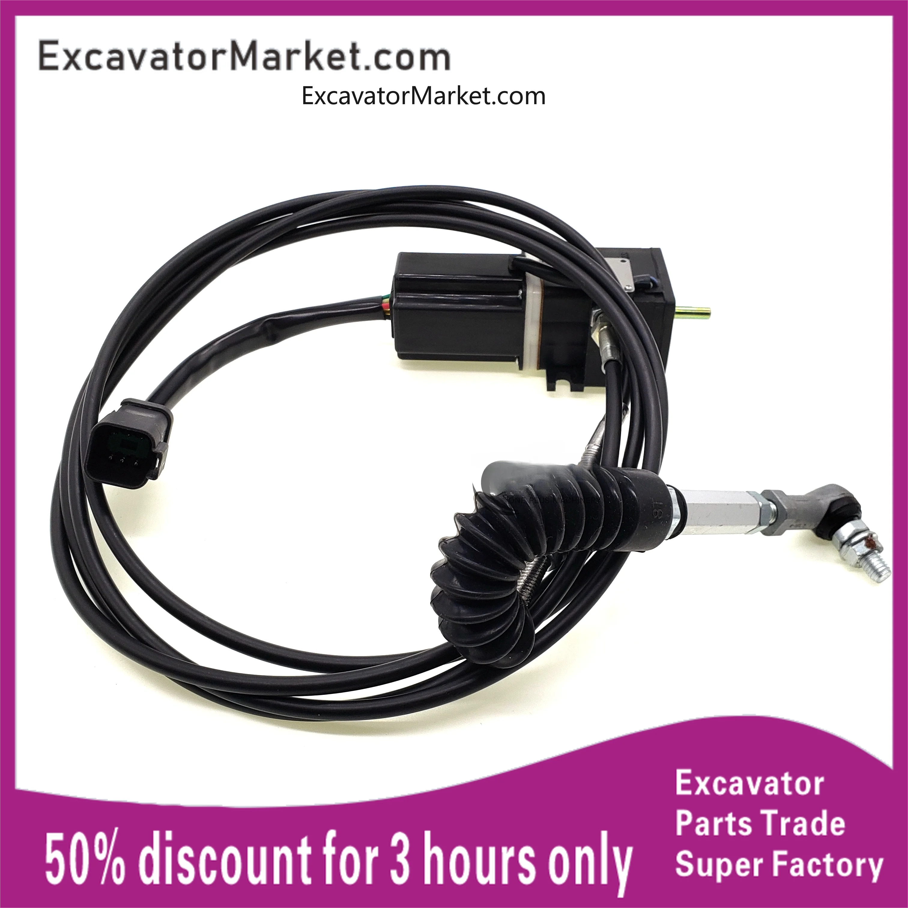 Excavator Spare Komatsu pc60-7 78 135 228uu 128us excavator throttle motor refueling motor throttle cable accessories