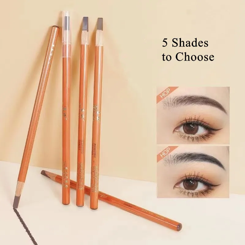 Hard Eyebrow ปากกา Brow Definer Enhancers ดินสอแต่งหน้า Applicator กันน้ําธรรมชาติ Wild Brows Tint