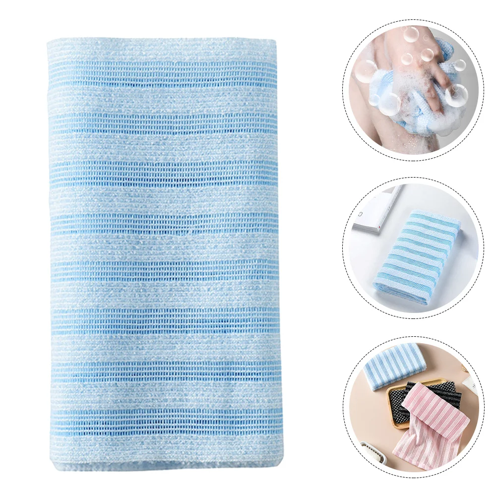 

1Pcs Jacquard Long Strip Bath Towel Foldable Back Bath Scrubber Deep Cleansing Exfoliating Shower Cloth Shower Towel