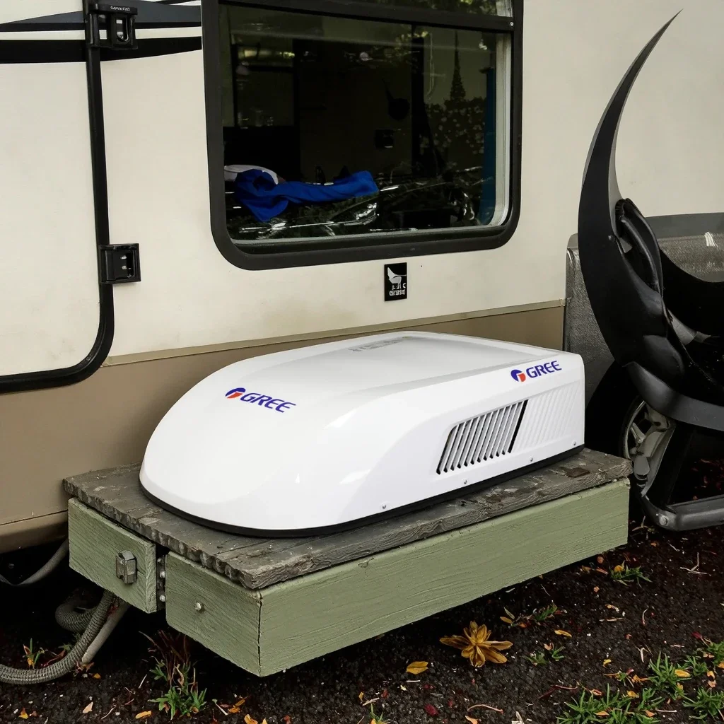 Gree 12000 15000 9000Btu RV caravana aire acondicionado 115/220V inversor de calefacción de enfriamiento rápido 115V/220V precio al por mayor