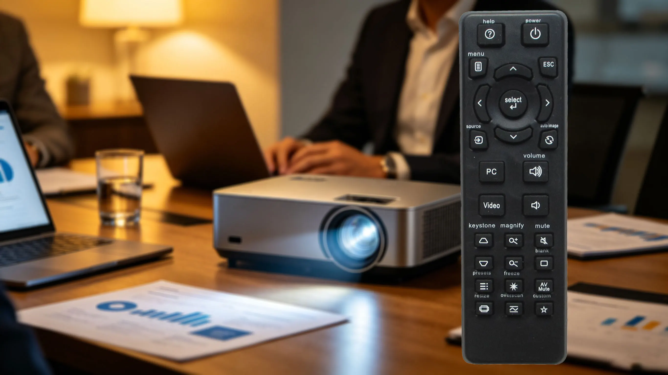 Remote Control For Infocus SCREENPLAY 777 4805 4801 SCREENPLAY 7210 4800 5000 SCREENPLAY 5700 7200 7205 X2 C448 DLP Projector