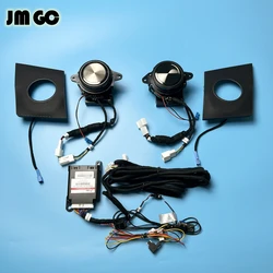 Car dashboard lift high tone for Toyota Corolla RAV4 Camry Sienna Alphard LED Speaker cover  synchronous 64 color Ambient light