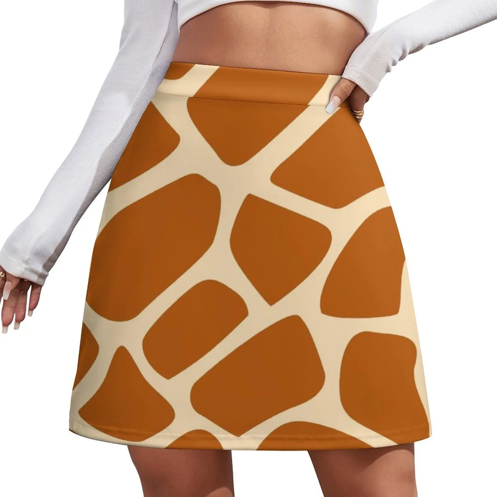 

Giraffe Print Pattern Animal print Mini Skirt skirts for womens 2025 skirt set