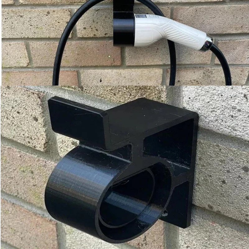 Electric Vehicles Type 2 EV Charger Wall Mount Bracket 90 Deg Low Profile - RH For New Energy Electric Vehicles Accessories