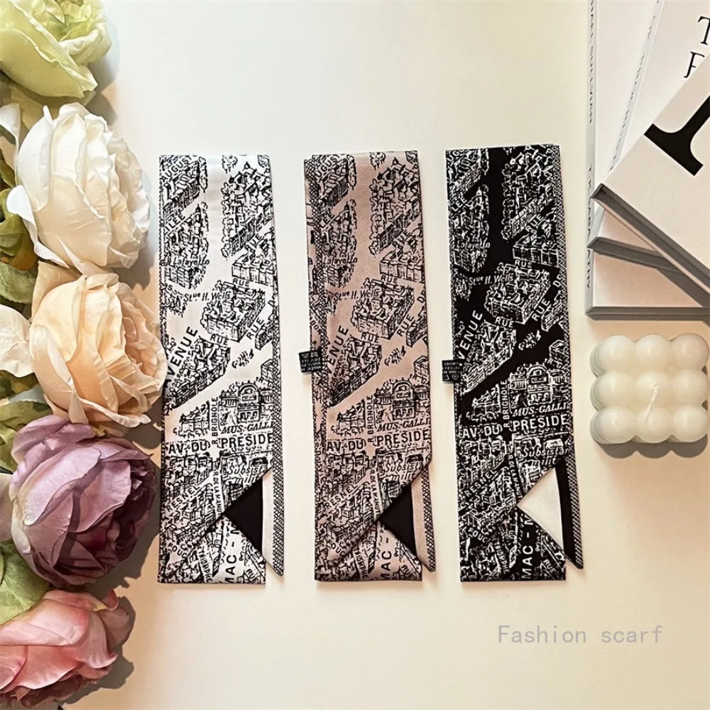 Tarot New Four-season Versatile Construction Girls Wrap Bag Ribbon Streamer Small Scarf Wholesale Bag Die Luxury Gift image 3