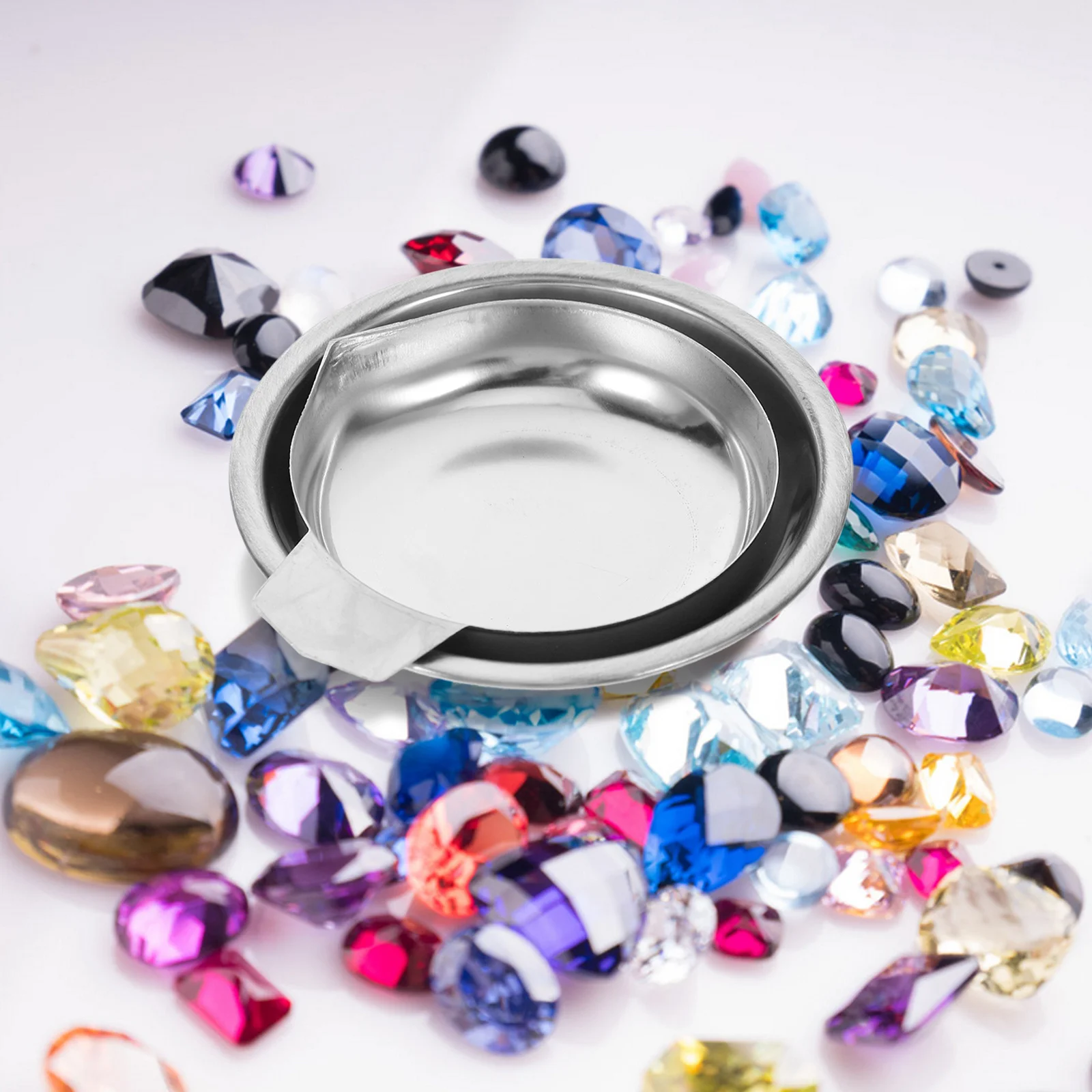 2 stuks roestvrijstalen weegpannen precisieweegschaal voor mini-steentjes poeder digitale trinket gewichtsmeetinstrumenten