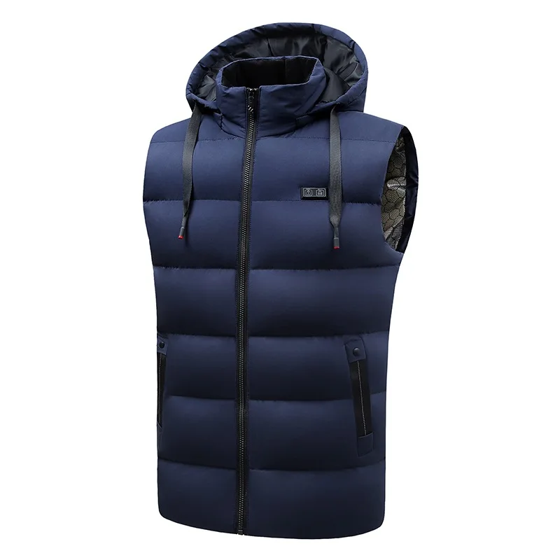 Heated Vest For Men Women 11 Heating Zones 3 Heat Levels Detachable Hood Machine Washable Winter Outdoor Vest for Men
