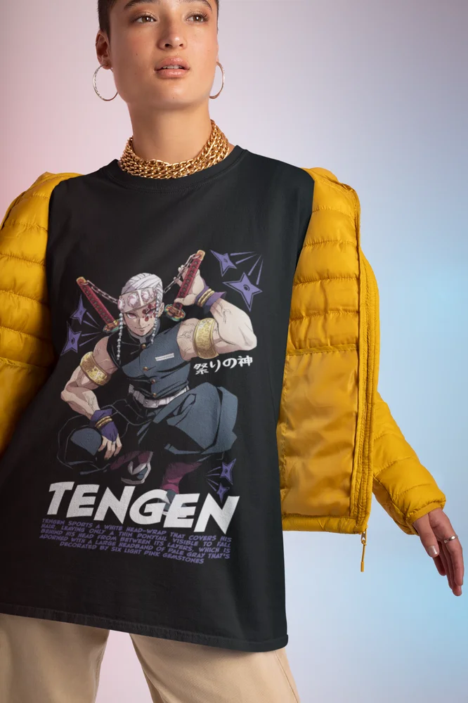 Tengen Uzui Shirt Sound Hashira Suma Makio Hinatsuru Demon Slayer Anime T-Shirt