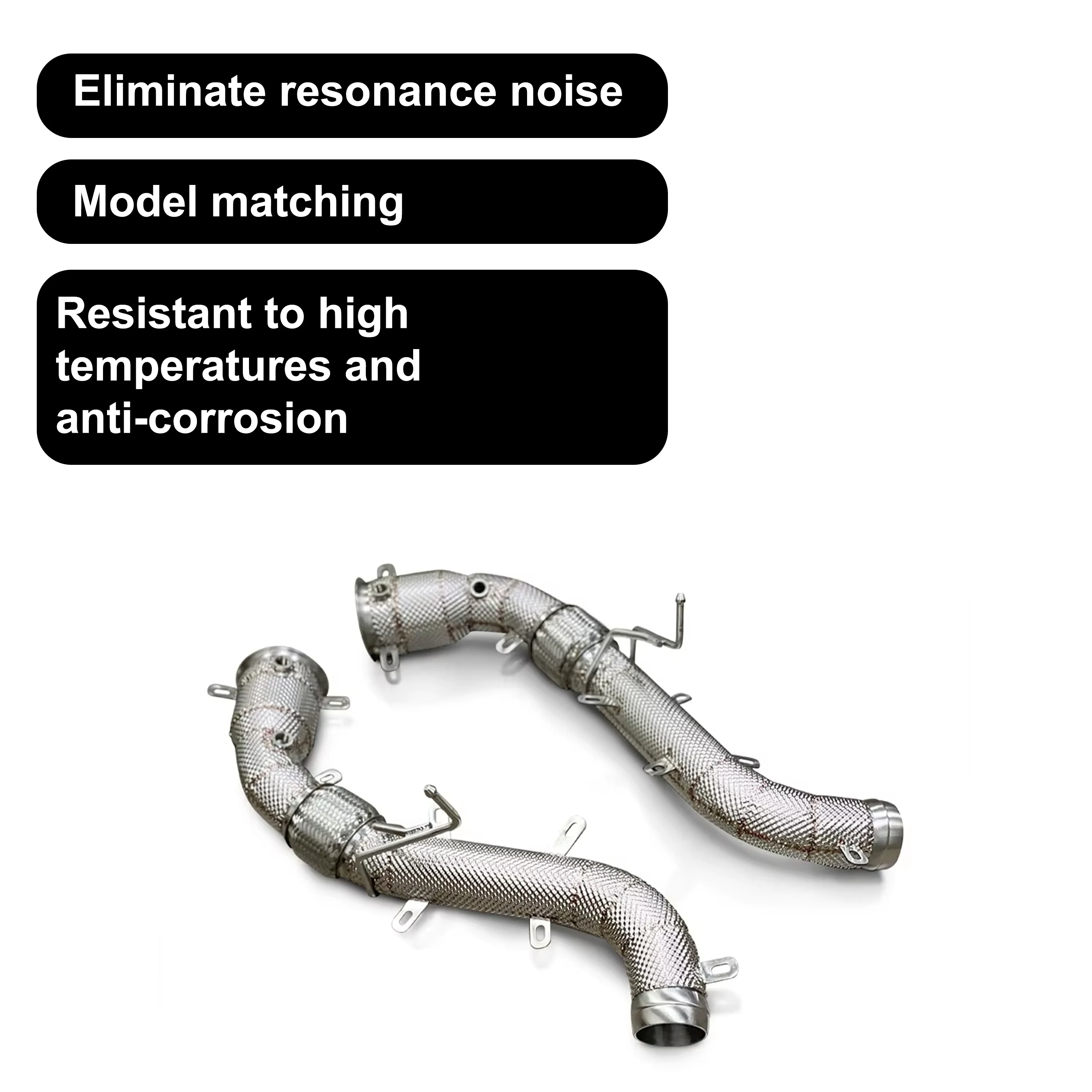 ACE Exhaust Racing Downpipe für McLaren 650S 540C 570S MP4-12C 600Lt SUS304 Edelstahl-Auspuffrohr mit Hitzeschutz – Detail 5