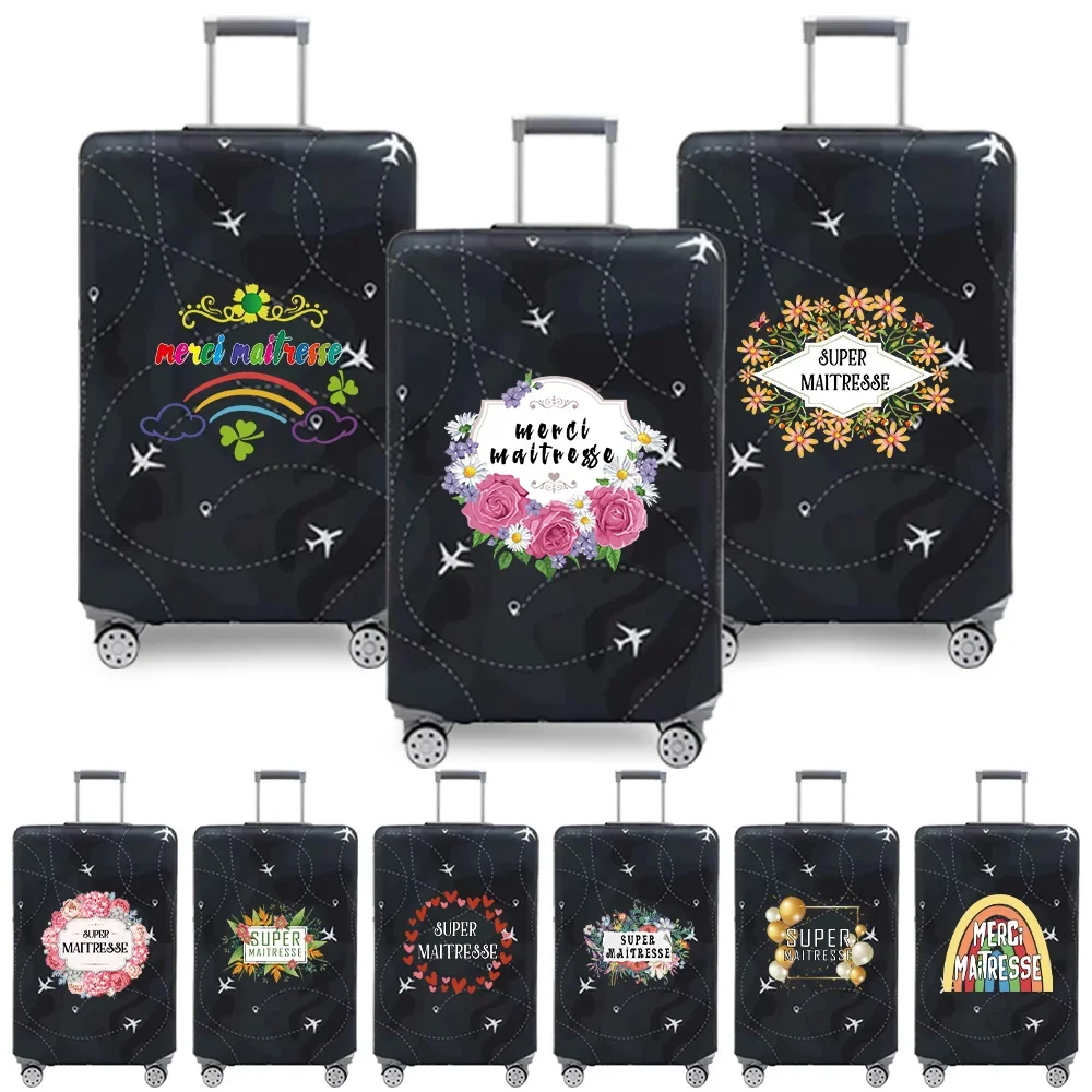 Luggage Cover Travel Suitcase Protective Cover Maitresse Series Pattern Dust-Proof Stretch Fabric for 18-32inch Baggage Case