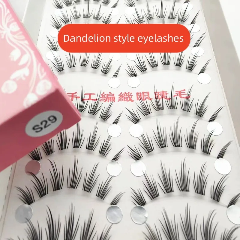 Taiwan Hand-woven False Eyelashes Seamless Transparent Stalk Eye Lash Extension Natural Nude Makeup Suppliers