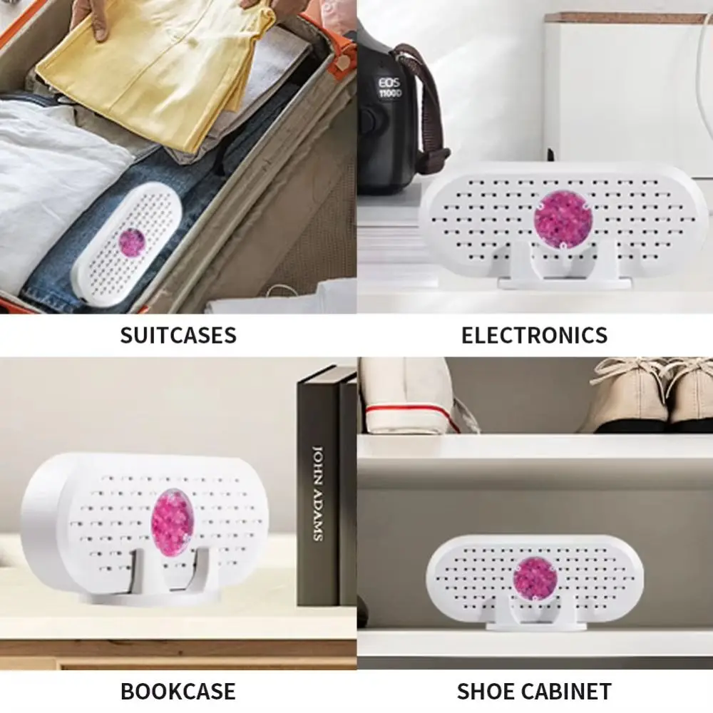 USB Charging Electric Dehumidifier Portable Reusable Mini Air Dryer Color Changing Design Visible Hygroscopic Machine Bedroom