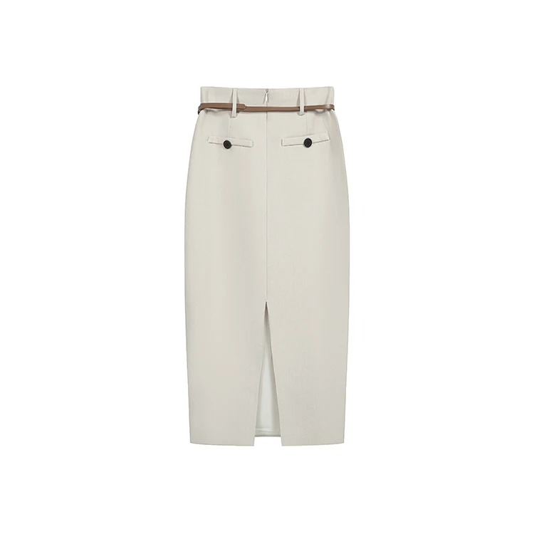 H Han Queen Solid Bodycon Long Skirt Women Sexy Elegant High Waist Summer Fashion Simple Work Sheath Pencil Maxi Skirts