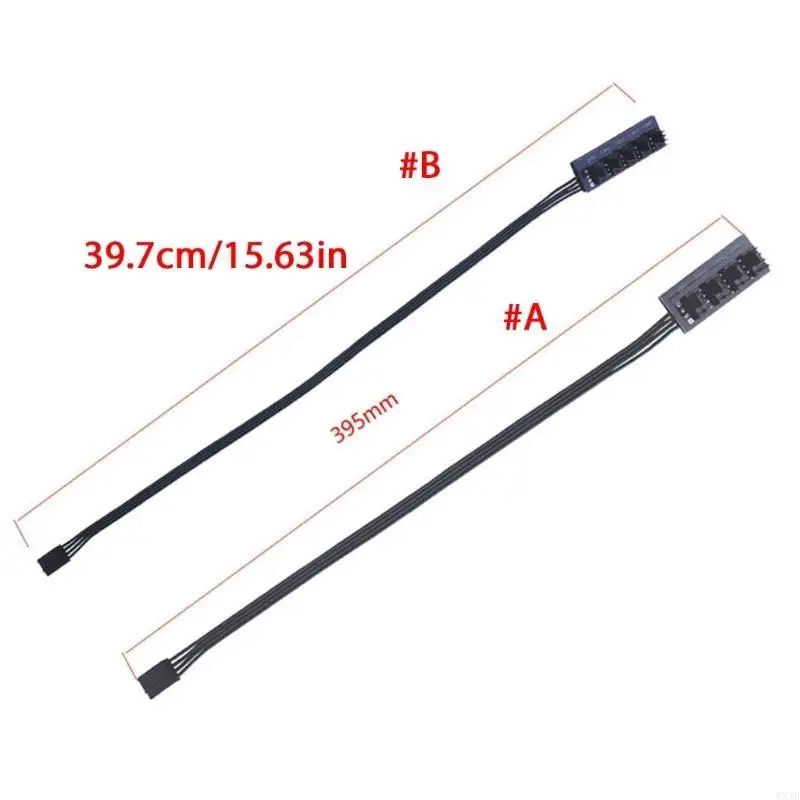 4 Pin PWM Fan Hub Splitter Power Supply Cable 1 to 4/5 Way PC CPU Cooling Case