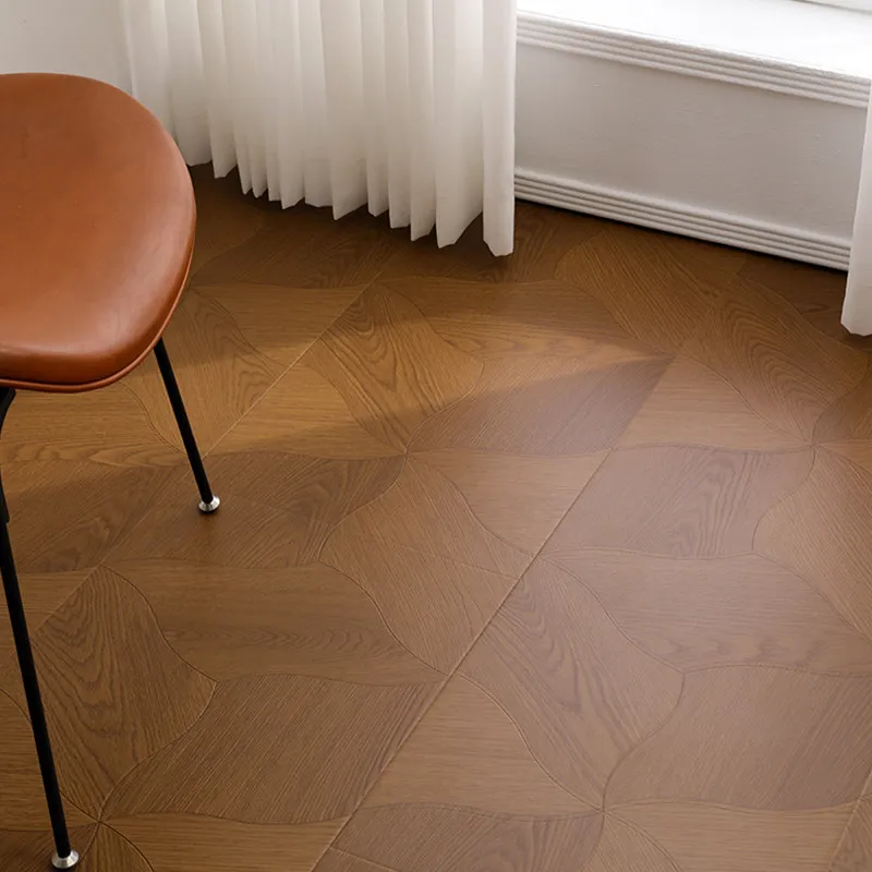 12Mm special-shaped art parquet walnut teak lotus leaf pattern willow leaf fish bone pattern reinforced composite wood floor