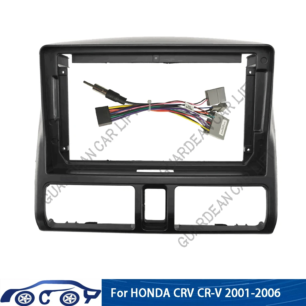 

9 дюймов для HONDA CRV CR-V 2001-2006 радио автомобиль Android MP5 корпус проигрывателя рамка 2Din головное устройство Fascia установка приборной панели обшивка комплект