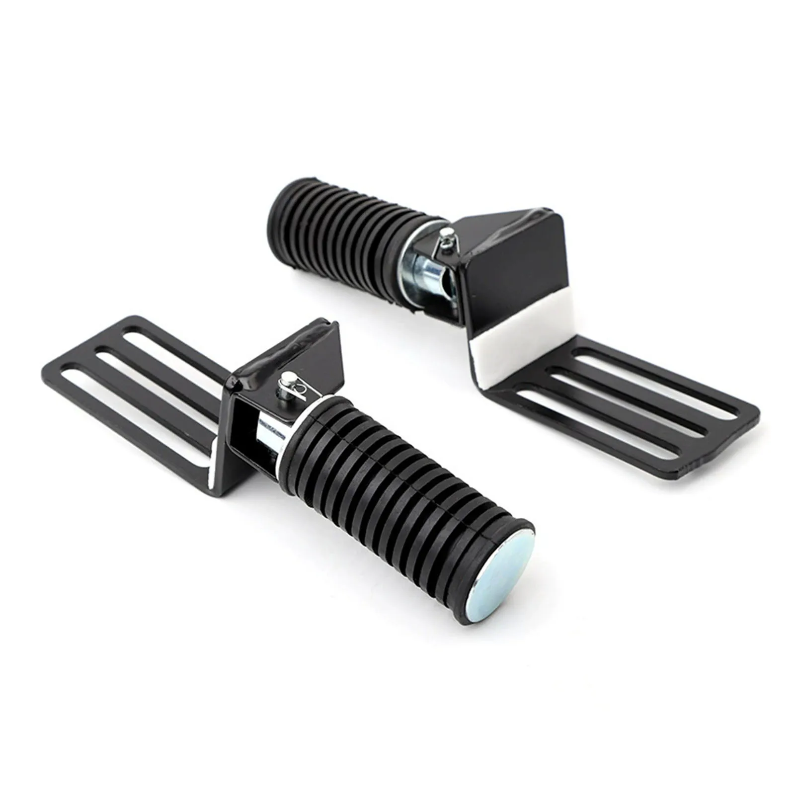 Universal motorcycle scooter front extension pedals, foldable, anti-slip, made of aluminum alloy, with installation screws