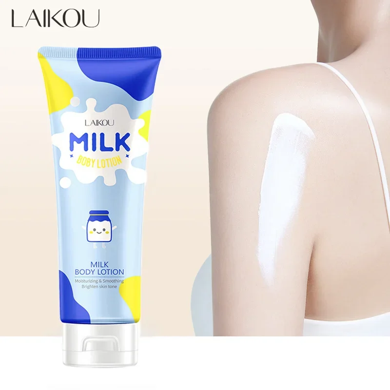 

LAIKOU Body Lotion Whitening Moisturizing Dark Skin Bleaching Natural Collagen Milk Quick Body Whitening Cream Skin Care Milk